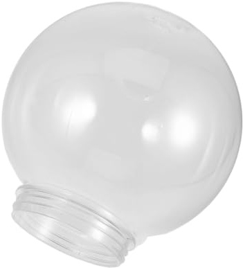 MERRYHAPY Pantalla Acrílica Transparente Para Artefactos De Iluminación Patios y Muros Globo Esférico Para Reemplazo Luminarias Exteriores