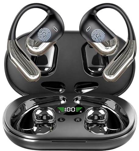 Open Ear Wireless Headphones with Charging Case,AI Translation Earbuds Real Time, 3-in-1 Translator Earbuds 144 Languages & Accents, Audifonos Traductores Inglés Español, for Travel Business Learning