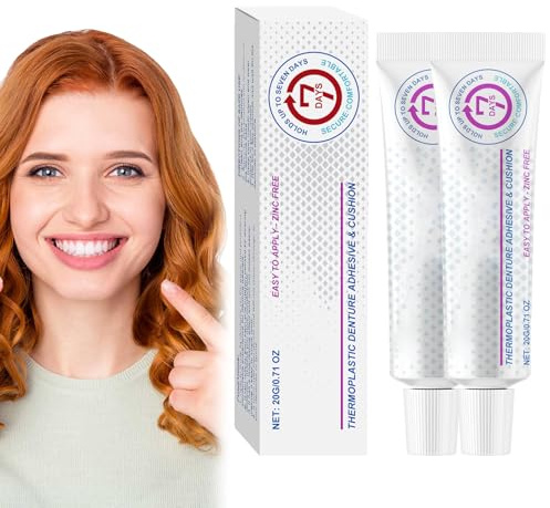 Dental Adhesive,Colle Dentaire Extra Forte,Adhésif pour Prothèse Dentaire,Fixation Extra Forte,Colle Adhésif pour Dentier,Adhésif Thermoplastique pour Prothèses Dentaires,Colle Forte pour Dents