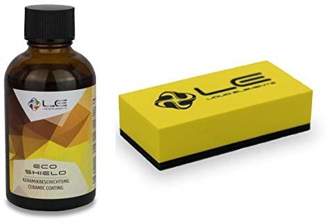 Liquid Elements ECO Shield High-End Keramikbeschichtung 50 ml + Applikator Block gelb Keramikversiegelung