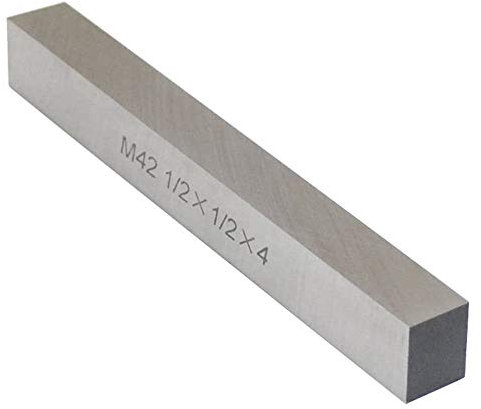 M2 HSS 1/2'' x 1/2'' x 4'' punta cuadrada de acero cobalto fresas para metal herramienta de torno, fresadora de mosca en blanco