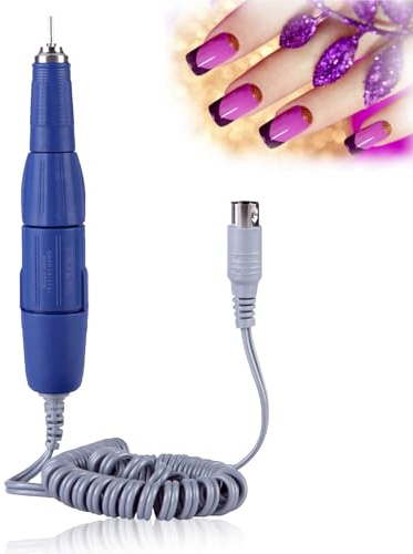 Elektrisch Nagelfräser, 0-35000U/min Nagelbohrmaschine, Nagellack Nagelfeilenstift Schnitzen, Polieren, für Nagelstudio und Diy-Maniküre(Blau)