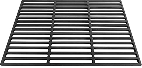 AufuN Griglia in ghisa, 60 x 40 cm, rettangolare, in ghisa smaltata, accessori per barbecue, a gas, a carbonella, in diverse misure