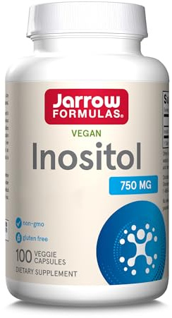 Jarrow Formulas, Inositol, 750mg, Hautement Dosé, 100 Capsules végétaliennes, Sans Gluten, Végétarien, Sans Soja, Sans OGM