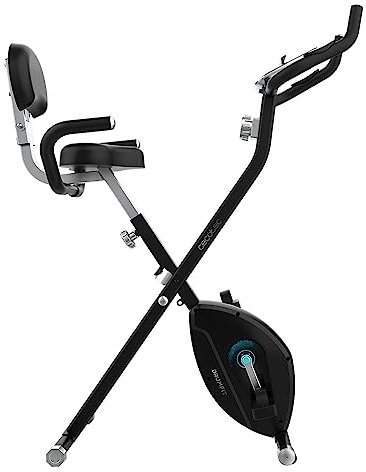 Cecotec Fällbar statisk cykel med DrumFit X-Bike Neo Pro Back. LCD-skärm, Variabel magnetisk motstånd, Saddle Komfort och sidogrepp, Tablet- och hjulhållare