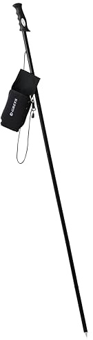 Greys Bastone da pesca | Bastone da guado pieghevole in acciaio inossidabile per pesca fluviale, lago e costiera | Supporto compatto di sicurezza | Impugnatura comoda | Borsa in neoprene per il
