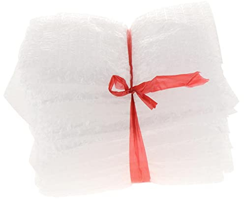 predolo Set mit 50 Stück Luftpolsterbeutel für sicheres Verpacken von zerbrechlichen Gegenständen, 25x30cm