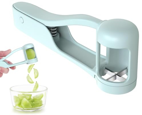 GWAWG Grape Cutter for Toddlers,Grape Slicer,Cherry Tomato Slicer Kitchen Gadget,Creative Small Tool Fruit Slicer,Stainless Steel Blades Quarter Grape Slicer Kitchen Gadget