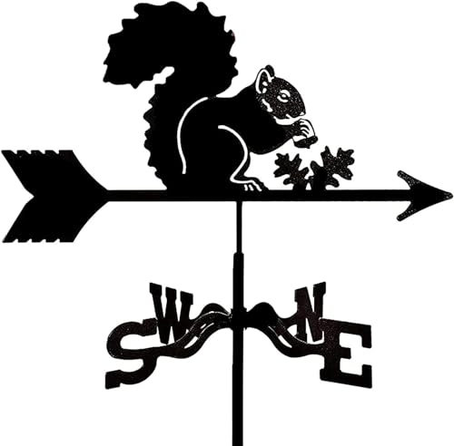 Wetterfahne aus Metall für den Garten, Wetterfahne für den Außenbereich, zur Befestigung auf dem Dach des Gartens, Dekoration für den Hof, Windfahne, Wetterhahn, Windrichtungsanzeiger für den Hof mit