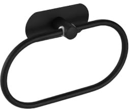 No Drilling Black Bathroom Accessories Sets Toilet Tissue Roll Paper Holder Towel Rack Bar Rail Ring Robe Hook Hardware,Black towel ring
