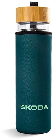 Skoda 6U0050309A - Borraccia in vetro, con colino da tè