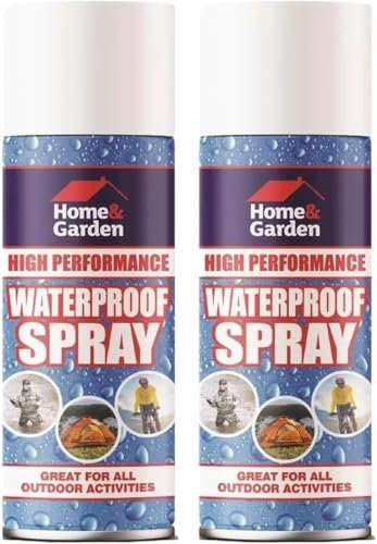 GSV Essentials Waterproof Spray, Ensuring Long-Lasting Protection, Quick-Drying, Non-Toxic Formula, UV Resistant, Easy To Apply, Ensuring Durability, Enhanced Performance, 300ml, (2 Pcs)
