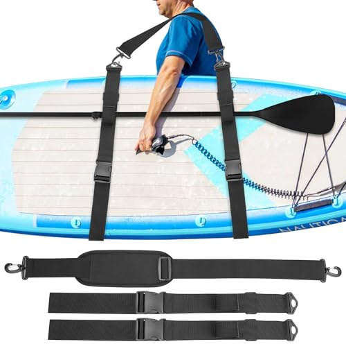 Omoojee Kayak Shoulder Strap, Surfboard Paddle Board Accessories, Hands-Free SUP Carrying Strap For Boards