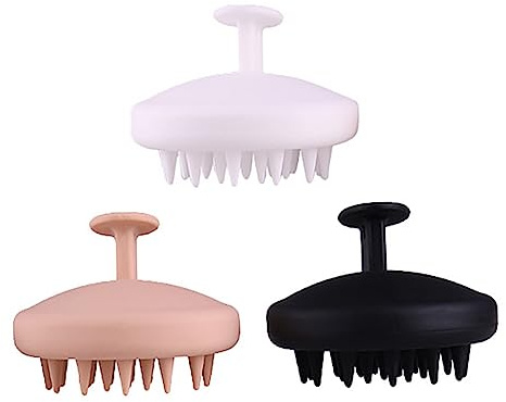 Holibanna 3stücke Kopfhautmassagebürste Kopfwaschkamm Haarkopfhautbürste Shampoobürste Haarreinigungsbürste Silikon Massagepinsel Für Sanfte Und Entspannung Dusche
