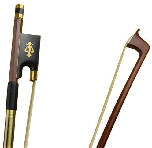 Handgefertigte Geigenbögen 4/4 Violinbogen Premium Brasilianisches Holz Ebenholz Frosch Sehr Gut