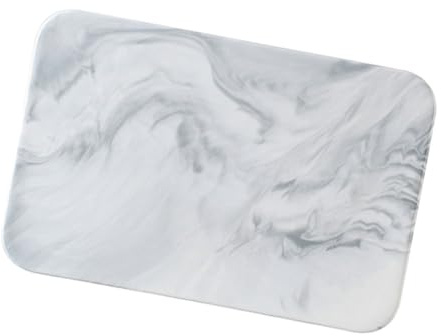 Kichvoe Tabla De Cortar Cerámica De Mármol 10.31X6.29X0.39In Multiusos Para Cocina Cortar Carne Verduras Sushi Y Servir Frutas Bandeja Práctica Y Fácil De Limpiar