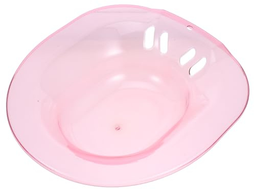 Hohopeti Praktisches Sitzbadbecken für Toilette Rutschfest Stabil Leicht zu Reinigen für Frauen und Senioren bei Hämorrhoiden