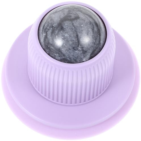 SAFIGLE Massageball mit Saugnapf aus Jade und Abs zur Selbstmassage von Armen und Füßen Praktisches Entspannungsmassagegerät für Täglichen Gebrauch im Innenbereich