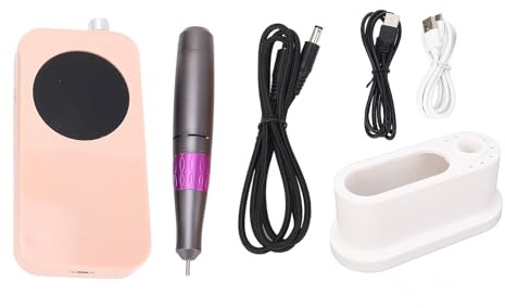 YUYTE Taladro de Uñas Eléctrico Recargable 30000 RPM Máquina de Lima de Uñas Profesional con Pantalla LED, Pulidor de Uñas de Lima E de bajo Ruido para Uñas de Gel Acrílico Manicura