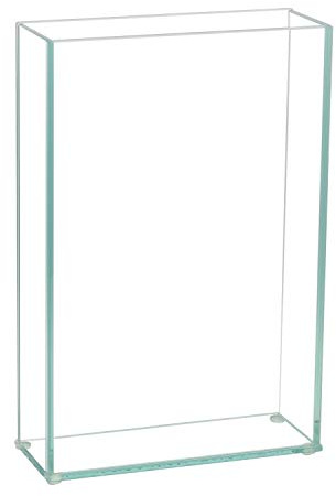 Royal Imports Flower Glass Vase Decorative Centerpiece for Home or Wedding by Royal Imports - Flat Rectangle Plate Glass, 8 W x 12 H, Clear