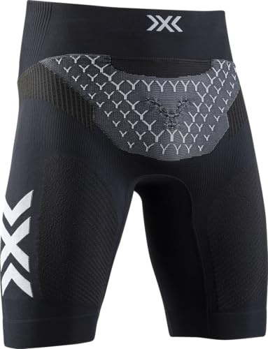X-Bionic Herren Twyce 4.0 Run Shorts Men, Opal Black/Arctic White, XL