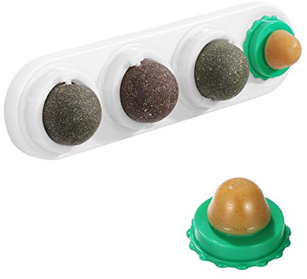 POPETPOP 5stücke Katzenminze-Ball Katzenbonbons Katzensnack Katzenminze-Zucker Essbare Kätzchen-nährball Natürliche Nahrung Für Verdauung Haustier-Snack Spielen Katzen Gute Gesu