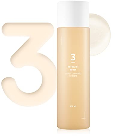numbuzin Nr.3 Toner | Super Glowing Essence Toner | strahlende Haut, fermentierte Inhaltsstoffe, Haut straffend | CPNP, koreanische Hautpflege | 200 ml