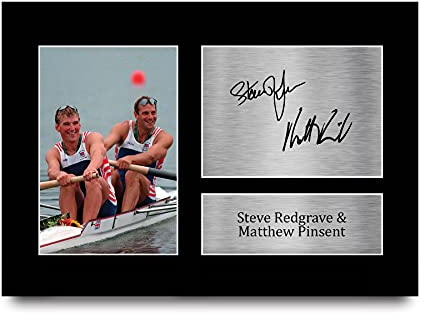 HWC Trading A4 Steve Redgrave & Matthew Pinsent Geschenke Gedruckt, Signiert Autogramm Bild für Leichtathletik-Sport-Erinnerungsstücke-Fans