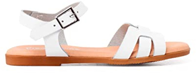 Pisamonas Sandales Pelle Romaine en Cuir pour Femme Et Fille
