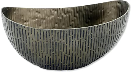 DARO DEKO Metall Schale Schiff 25 x 11,5cm Gold Blumenschale Pflanzschale Planztopf