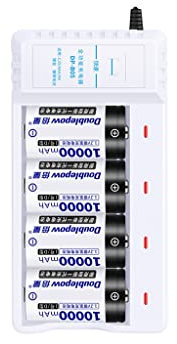XCC No.1 Juego de baterías Recargables Cargador con 4 No.1 Calentador de Agua Estufa de Gas Linterna Universal