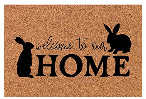 Zerbino con coniglietto pasquale, motivo Ma-tten, divertente coniglietto pasquale, tappetino inglese antiscivolo, porta d'ingresso, ingresso esterno, zerbino Welcome Conigli