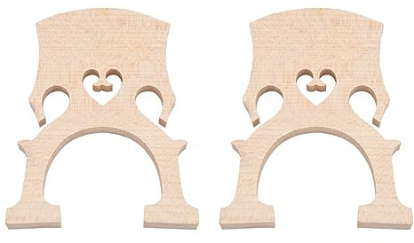 Lakerea 2 x professionelle Cello-Brücke für Cello, 3/4 Größe, exquisites Ahornholz
