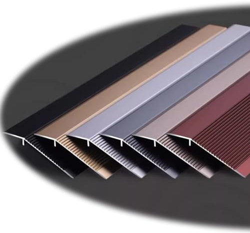 HCZION Übergangsprofil Höhenausgleich 10mm-40mm Übergangsleiste Silber Böden Überbrücken Abschlussprofil Länge: 90cm Breite: 100mm (Color : Gold, Size : 2pcs)