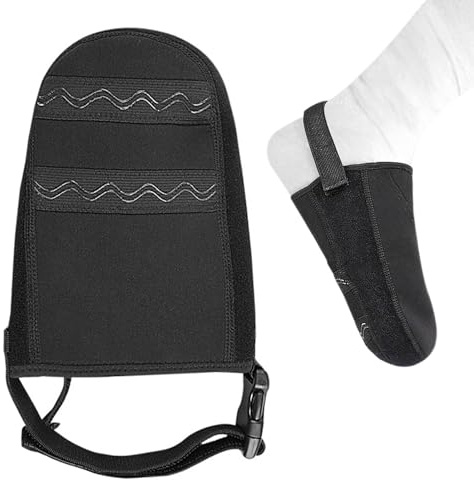 Funda para dedos de los pies con correa antideslizante, protector ajustable de medio pie para mantener los dedos calientes y limpios, protege el yeso para caminar, calentador de dedos para hombres y