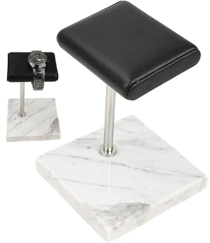 Abbdbd Marmor-uhrenständer, Uhrenarmbandständer, Pu-Leder, Schmuckständer, Uhrenhalter, Platzierungsständer