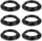 AEIOPRS 6 Pcs E27 Anillo Reductor de Pantalla de Lámpara, Convertidor de Plástico, Anillos de Pantalla, Lámpara Anillo Retención, Lámpara Adaptador, Para Montaje de Pantallas de Lámpara