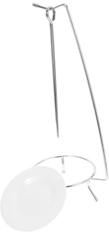 PRETYZOOM Support à Brochettes En Acier Inoxydable, Accessoire Barbecue Avec 2 Brochettes, IdéAl Pour Kebab, Barbecue ExtéRieur, Camping Et Pique