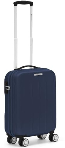 R Roncato FLIGHT Trolley rigido realizzato in ABS, con 4 ruote gemellari e pivottanti, chiusura a combinazione tsa (24 DEEP BLU, S)