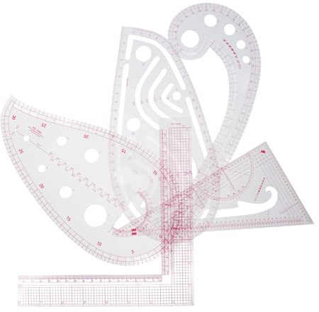 DIYEAH 1satz Nählineal Set Für Schnittmuster Und Kurven Teiliges Set Für Designer Und Nähanfänger Leicht Und Tragbar Mit Klaren Maßangaben