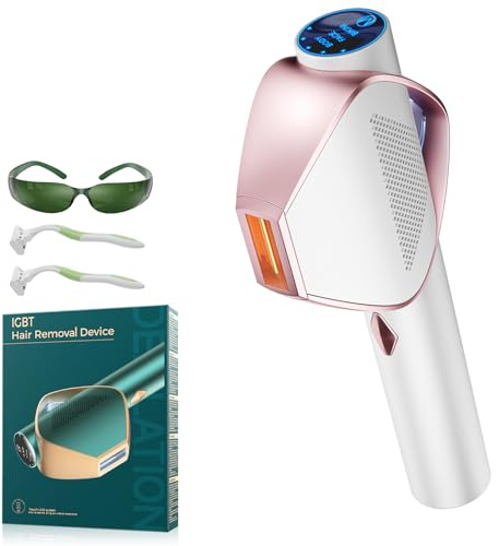 Superschneller Blitz IPL Geräte Haarentfernung mit IGBT-Technologie, 600-1200NM Effizient IPL Laser Haarentfernung für Gesich, Bikini, Körper, Beine, Achseln