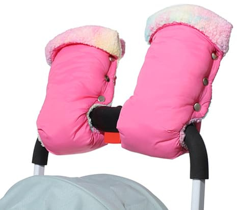 1 par de orejeras de invierno para cochecito de bebé, calentador de manos, carrito, guantes, accesorios para exteriores, cochecitos de bebé