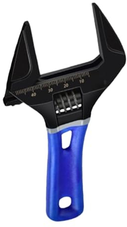 SVCEQZE Chiave Stubby,Bocca Larga Piccoli Attrezzi Manuali,Chiave Per Tubi Bagno Apertura Ampia | Per Bagno Cucina Valvola Idrica Macchinari Giunti Appartamento Elettrodomestici Idraulica