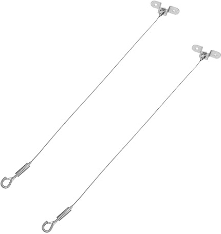 Ipetboom 2 Pezzi Kit Filo Appendere Foto in Acciaio Inox Regolabile Cavo con Ganci per Sospensione Soffitto Poster Quadri Specchi e Lampade Supporto Resistente e Versatile