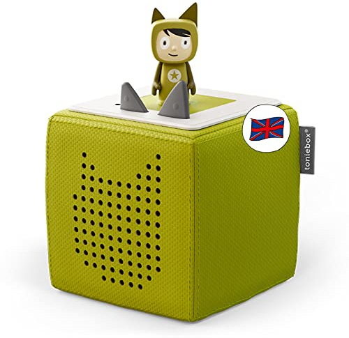 tonies Toniebox Wireless Musical Storybox Starter Set, including 1 Creative, Green