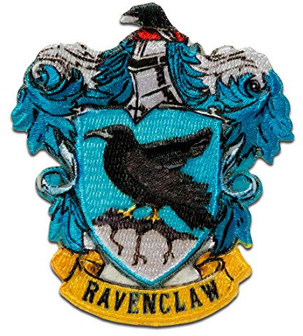 Mono-Quick Harry Potter Ravenclaw Wappen Aufnäher zum Aufbügeln 7,4 x 6,3 cm Bügelbild für Erwachsene Kinder mit Zauberer Magie Hogwarts Fan, Bügelpatch Patches Bügelflicken Geschenk