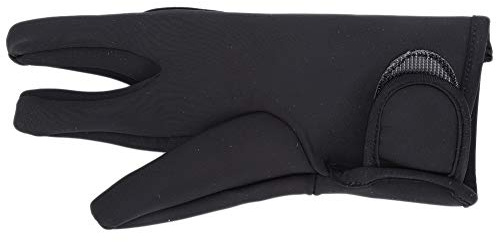 ZJchao Friseurhandschuh, 3 Finger Schutzhandschuhe Friseurhandschuh Fingerhandschuh für Lockenstab Friseursalon Styling-Tools Isolierhandschuhe für den Salon zu Hause(schwarz)