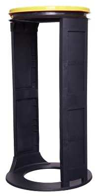 Gies Müllsackständer, Kunststoff, gelb, ø 40 x 76 cm, 1 Stück (1er Pack)