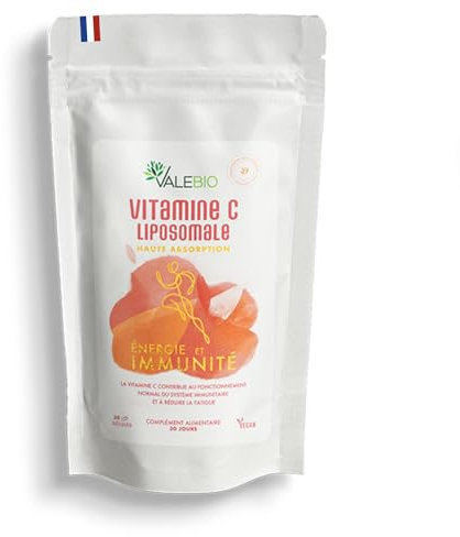 Vitamine C liposomale | Complexe Energie et Immunité | renforce le système immunitaire | antioxydant | Cure 1 mois | Valebio