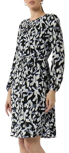 Comma Midikleid mit Allover Print